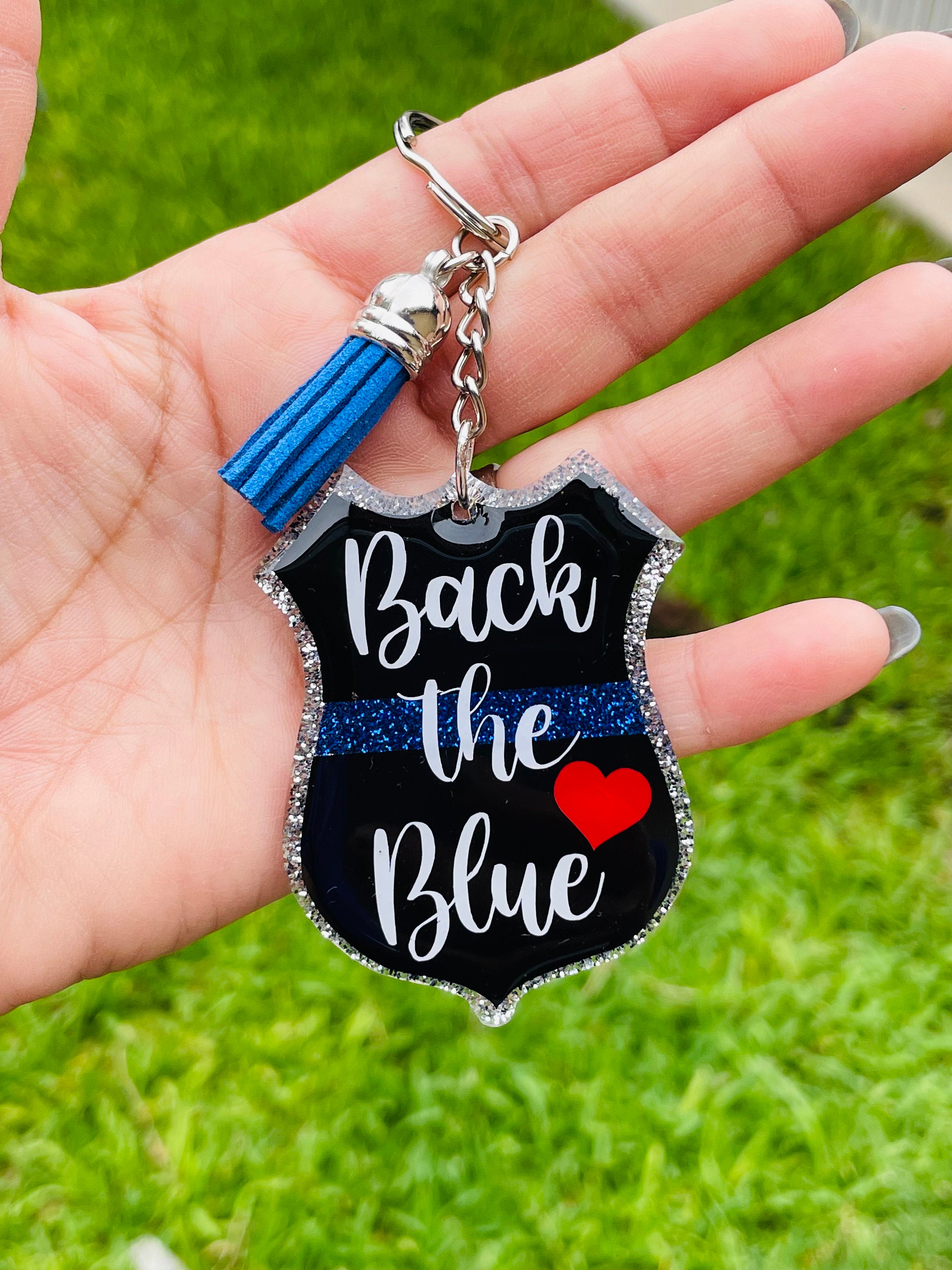 Back the Blue Keychain Back the Blue Keychain
