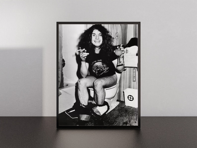 ozzy osbourne on toilet shirt