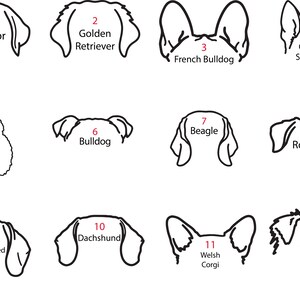 Custom Dog Ear Sweatshirt Pet Name Dog Tee Pet Line - Etsy