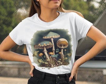 Mushroom Shirt, Cottagecore Shirt, Botanical Shirt, Mushroom, Hippie Shirt, Gift For Her, Mushroom Tshirt, Nature Shirt, Mushroom Tee