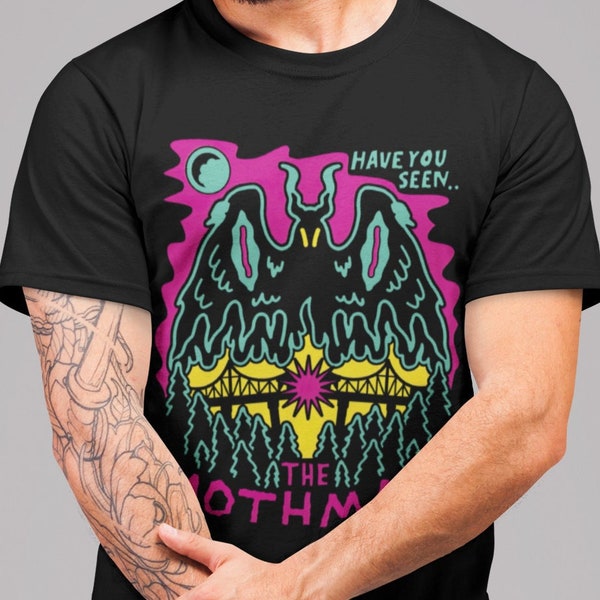 Mothman TShirt,Mothman,Graphic Tees,Mothman Shirt,Area 51 T Shirt,Cryptid Shirt,Mothman Gift