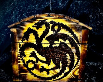 House Targaryen Wooden Chest