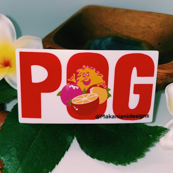 Pog | Meadow Gold Sticker | Hawaiian Passion Fruit Orange Guava | Hawaiian Drinks | Hawaii Juice Sticker Decal