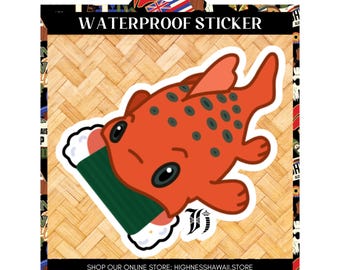 Pudge Sandwich Musubi Lilo And Stitch/ Disney /I Can’t Give Pudge Tuna/ Pudge Controls The Weather Sticker