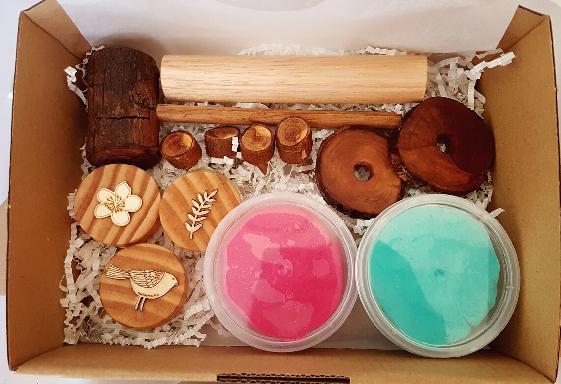 Natural Play Dough Kit Etsy