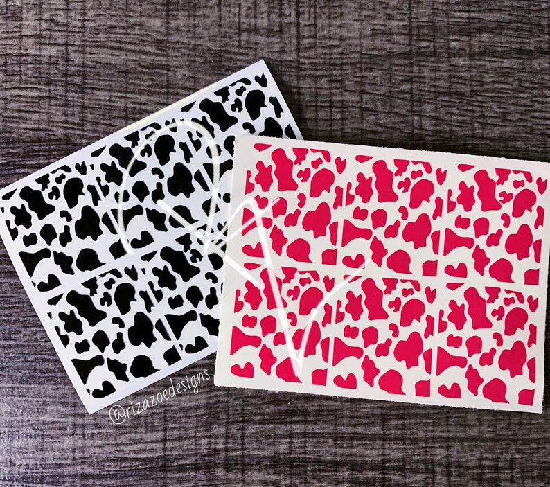 cow print nail art cow vinyl nail stickers cow print nail