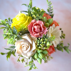 Soap Flower bouquet handmade decorative soap Gift for mom Bouquet soap flower Christmas gift