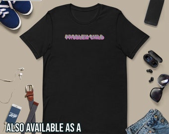 Retro Problem Child Edgy Aesthetic T-Shirt, Vintage Goth Sweatshirt, Teen Girl Boy Hoodie