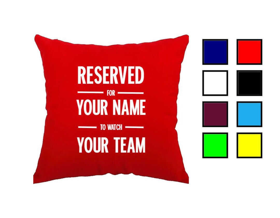 Personalised Football Team Cushion Cover Etsy