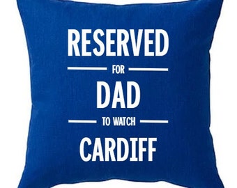 Cardiff City Personalised Cushion Cover