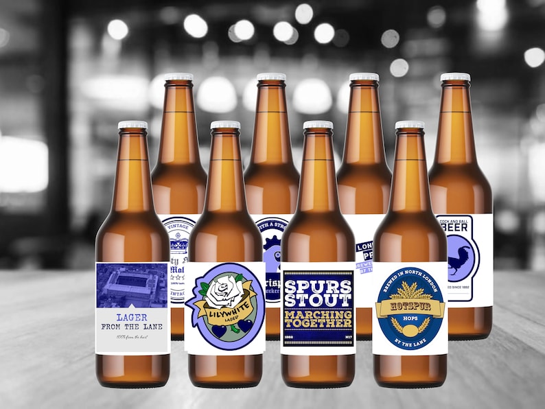 Tottenham Beer Bottle Labels Etsy