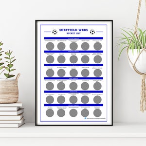 Poster à gratter Sheff Weds