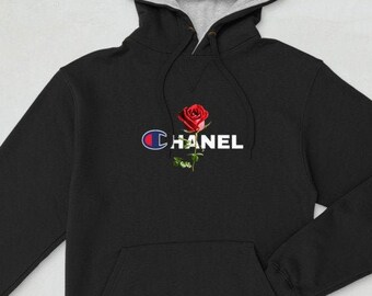 chanel champion hoodie