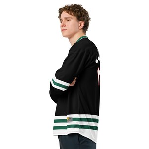 Personalized Lebanon Hockey Oversized Long Sleeve Jersey, Modern Everyday Lebanese Shirt, Custom Lebanon Jersey image 8