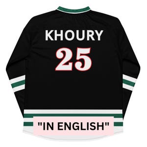 Personalized Lebanon Hockey Oversized Long Sleeve Jersey, Modern Everyday Lebanese Shirt, Custom Lebanon Jersey image 10
