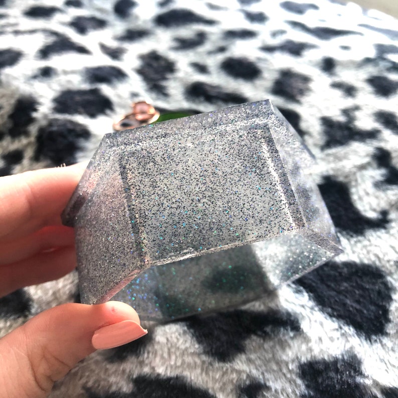 Engagement Wedding Anniversary I Do Glitter Jewlery Dish Geometric Glitter Ring Dish Jewelry Dish,for her him Birthday Pink Ring Holder