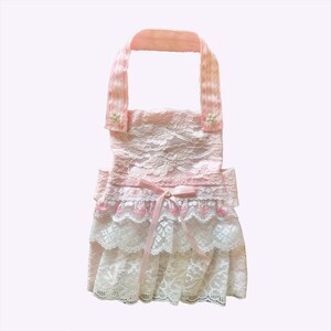 OOAK Handmade Pet Lace Dress for Dogs Size XS