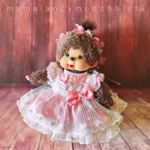 OOAK Handmade Outfit Dress Set for size S/24cm Monchhichi
