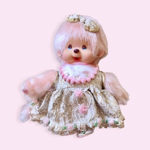 OOAK Handmade Dress Set for Monchhichi Size S