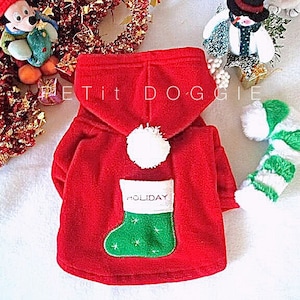 Christmas Fleece Hoodie with Plush Toy Size XS