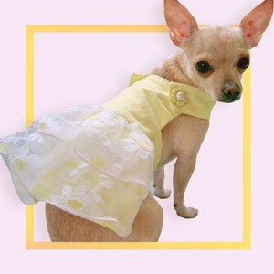 OOAK Handmade Floral Dress for Dogs Size XS