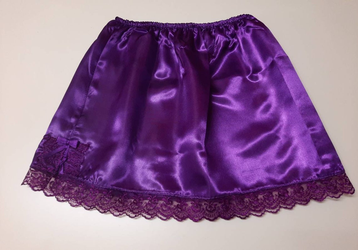 Satin Half Slips Underskirts Black, White, Pink, Blue, Orange, Green