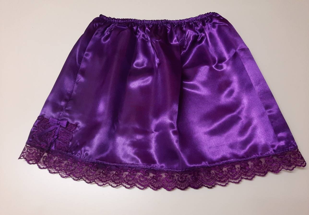 Satin Half Slips Underskirts Black, White, Pink, Blue, Orange, Green