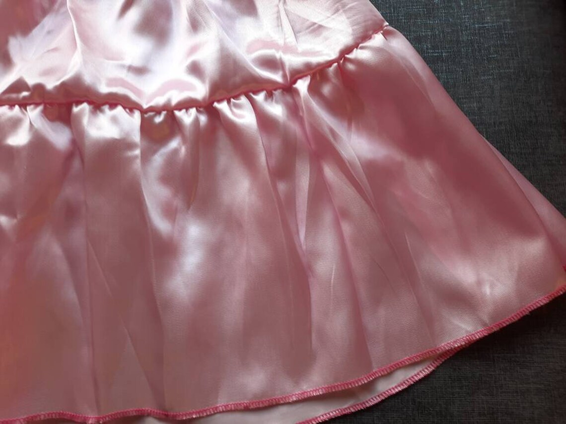Pale Pink Satin Half Slips to Wear Under, Over , Cosplay, Cross