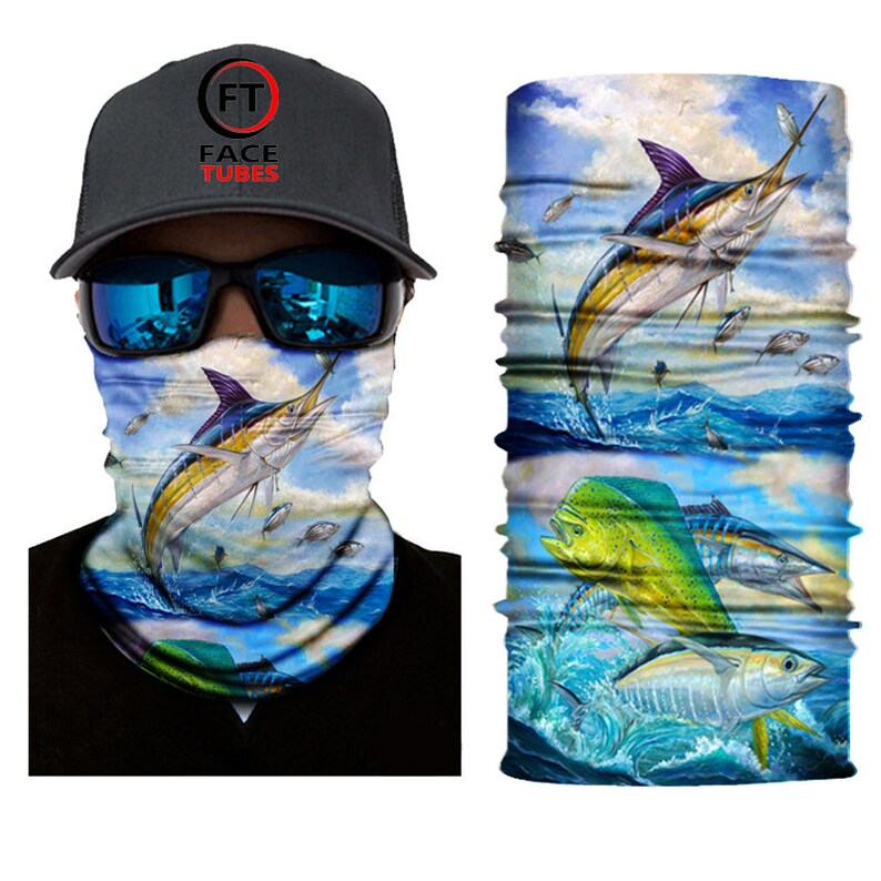 Marlin Flag Face Tubes Australia Face Shield Mask Fishing Etsy Australia