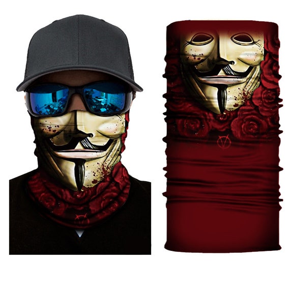 Vendetta Face Tubes Australia Face Shield Mask Fishing Headwear Neck Tube Scarf  Balaclava Bandana Gaiter Shields Anti Dust 
