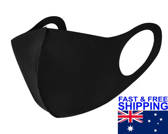 Washable Neoprene Black Face Mask Reusable Face Masks Shields Tubes Fishing  Hunting Covid Bandana 