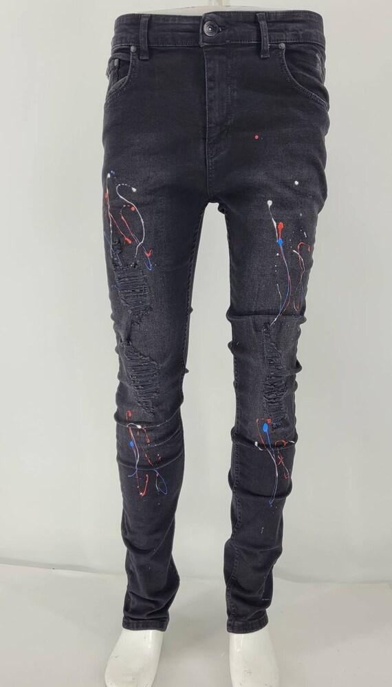 Men's Black Georgio Peviani Jeans 