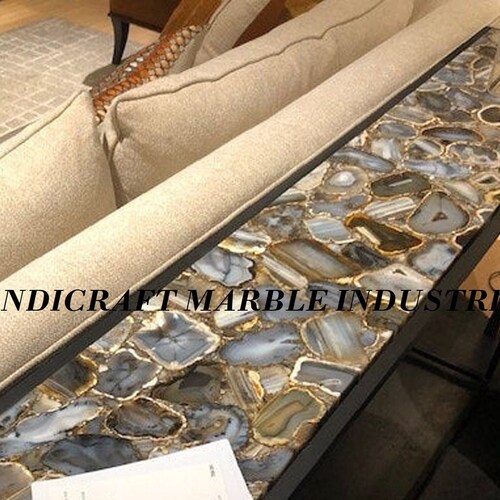 Natural Agate Console Table Agate Console Table With Stand Etsy