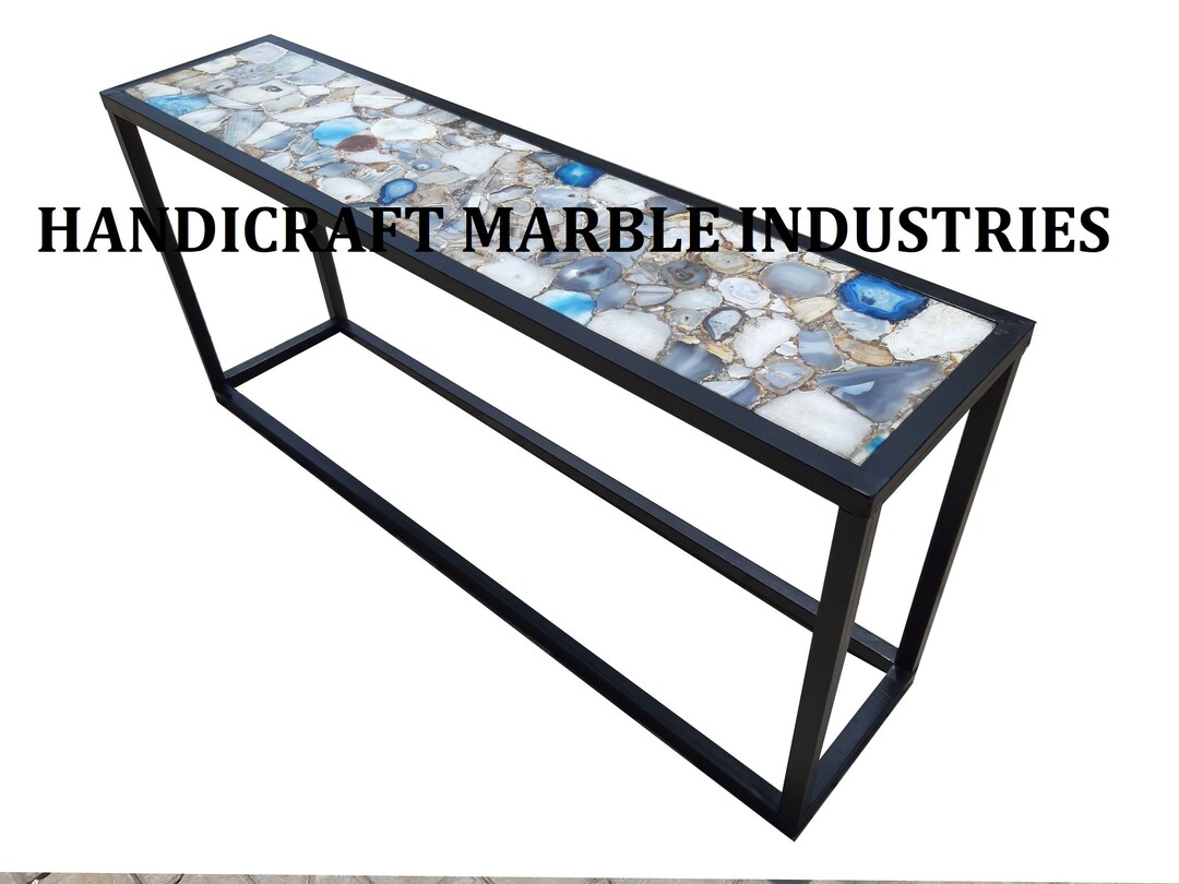 Natural Agate Table, Agate Table, Stone Dining Table, Natural Agate