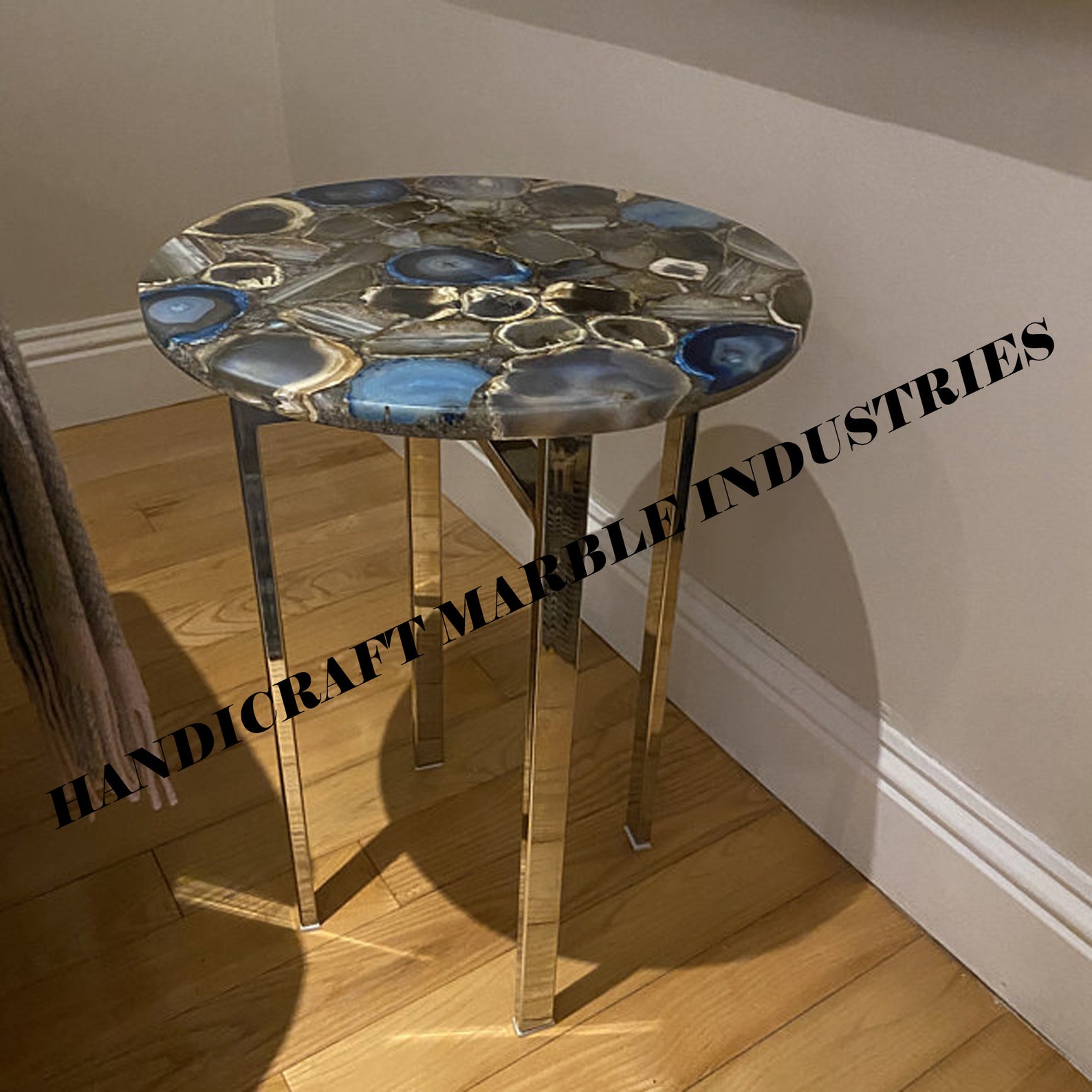 Agate Side Table Top Natural Agate Side Table Round Agate Etsy
