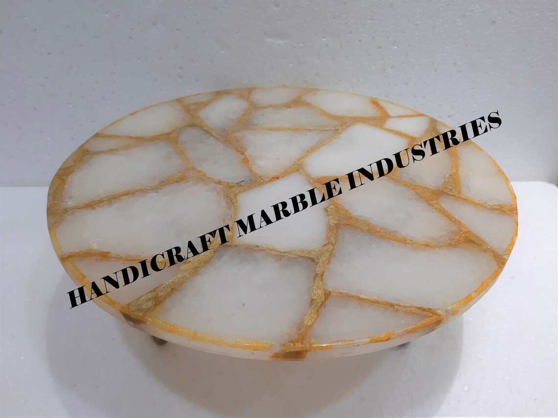 White Quartz Side Table White Quartz Table Top White Quartz Etsy