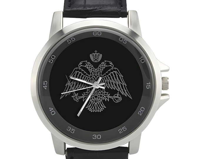 Orthodox Christian Byzantine Empire Eagle Watch, Unisex.