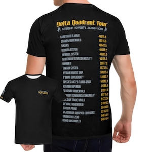 Star Trek T-Shirt, Voyager&#39;s Delta Quadrant Tour Shirt, Sci-Fi, Science Fiction Fan Gift.