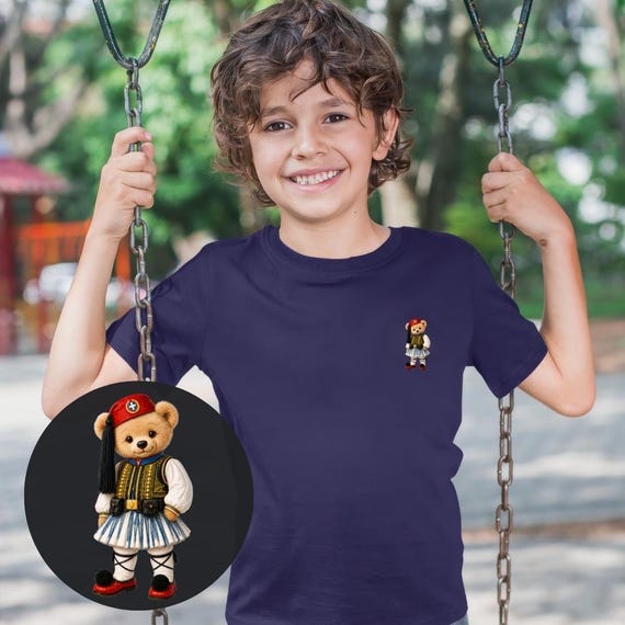 Everzone Bear Boys Greek T-shirt