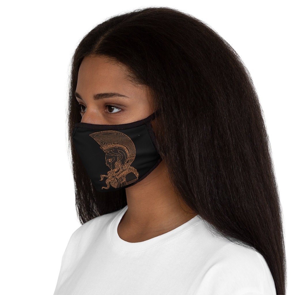 Athena Goddess of War Fabric Face Mask Etsy