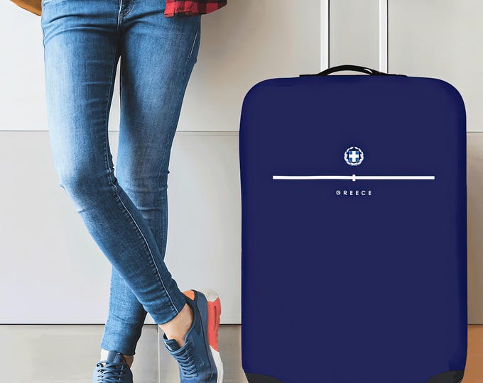 Luggage Bag Cover, Greece Coat of Arms.
