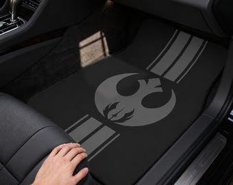 Star Wars Rebel Alliance Car Mats, Order of the Jedi Knights Floor Mats, Set of 4, Black Gray or Tan,