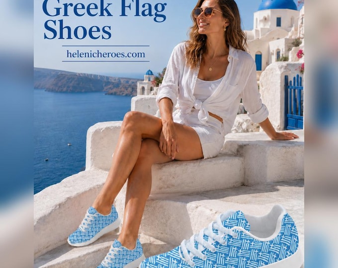 Greek Flag Women’s Running & Casual Shoes.