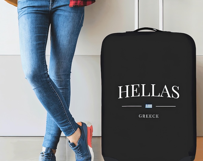 Luggage Bag Cover, Hellas Greece.