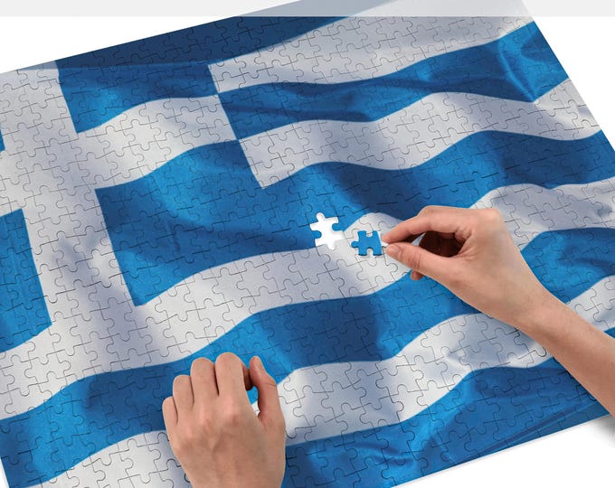 Greek Flag 500-Piece Jigsaw Puzzle