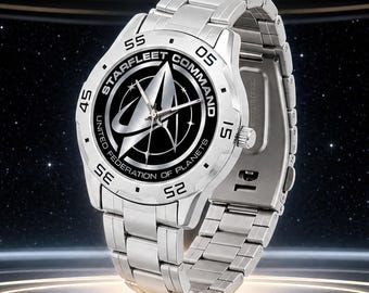 Star Trek Watch, Star Fleet Command  Stainless Steel
