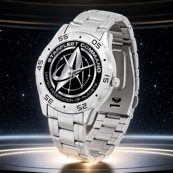Star Trek Watch, Star Fleet Command  Stainless Steel