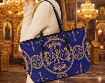 Leather Orthodox Alpha and Omega Bag