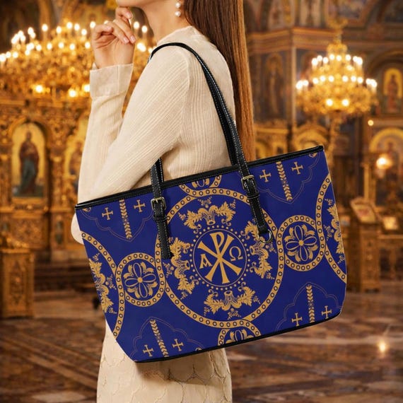 Leather Orthodox Alpha and Omega Bag