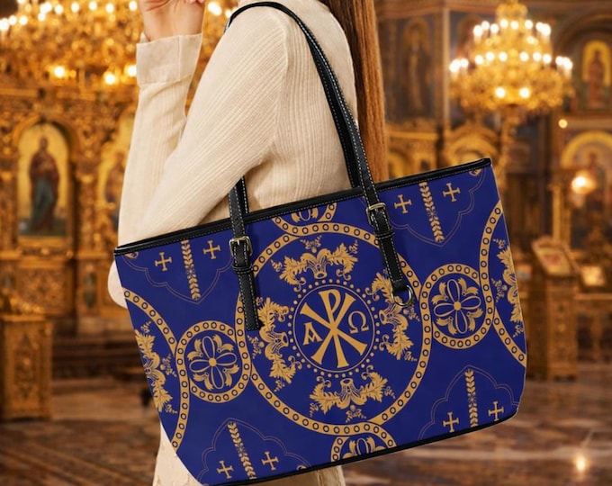 Leather Orthodox Alpha and Omega Bag